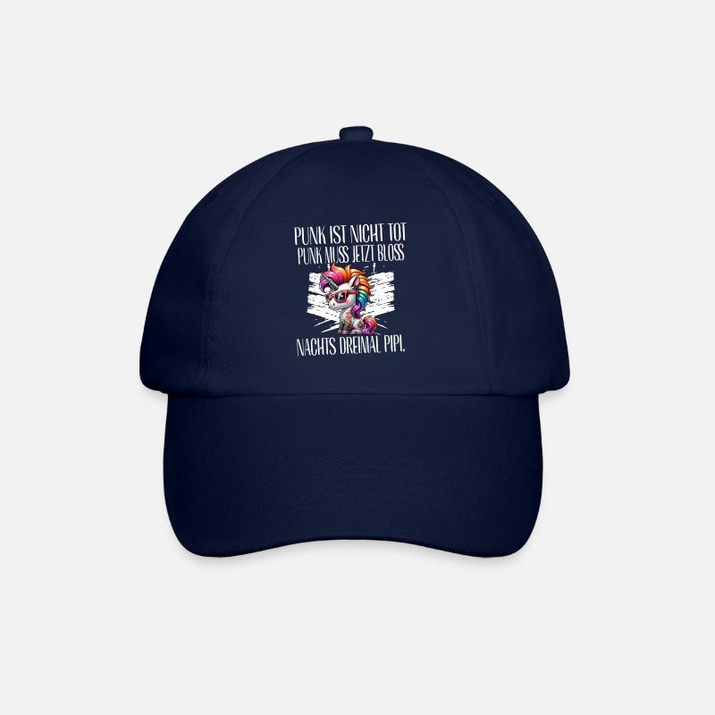 Punk Rock - Ich bin alt aber Punk ist nicht tot - Baseballkappe - Blau/Blau