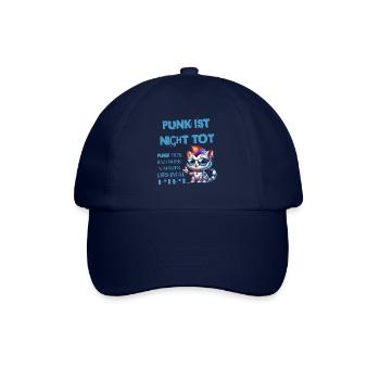 Punk Rock - Ich bin alt aber Punk ist nicht tot - Baseballkappe - Blau/Blau - Vorne