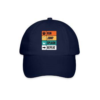 Dock Diving Spruch Dog Diving Dock Diving Geschenk - Baseballkappe - Blau/Blau - Vorne