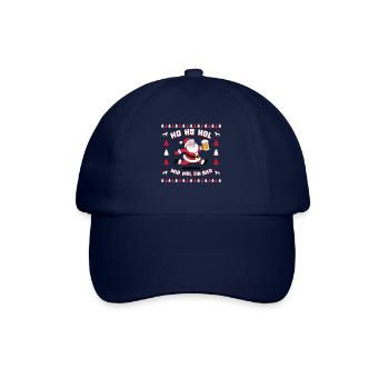 Bier Ugly Christmas Weihnachten Xmas Santa Claus - Baseballkappe - Blau/Blau - Vorne