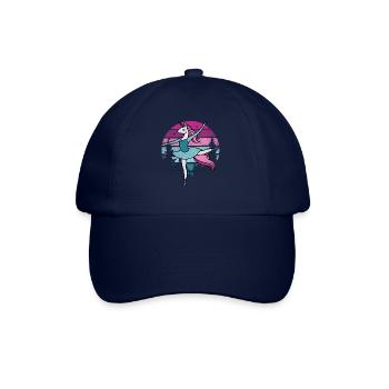 Prima Ballerina Unicorn Riding I Ballet Fun I Tän - Baseball Cap - blue/blue - Front