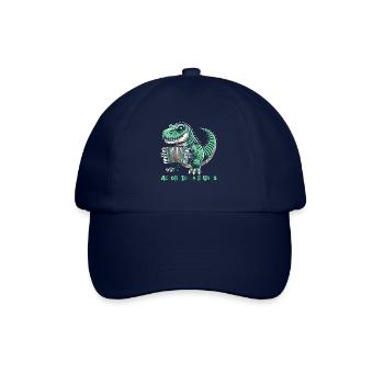 Accordion T Rex Dino - Baseball Cap - blue/blue - Front