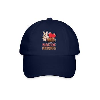 Brownies Spruch Gebäck Lustiges Brownie Geschenk - Baseballkappe - Blau/Blau - Vorne