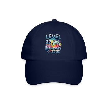 Level 22 Freigeschaltet seit 1982 Geburtstag - Baseballkappe - Blau/Blau - Vorne