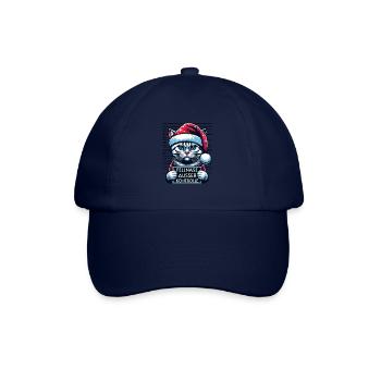 Santa Claus Funny Cats Christmas - Baseball Cap - blue/blue - Front