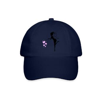 fee elfe herzen - Baseballkappe - Blau/Blau - Vorne