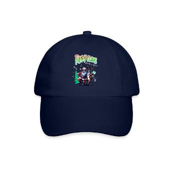 Santa Claus is dancing on xmas Christmas funny - Baseballkappe - Blau/Blau - Vorne