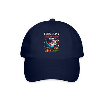 Sleep lazy Santa Claus This is my Christmas pajama - Baseball Cap - blue/blue - Front