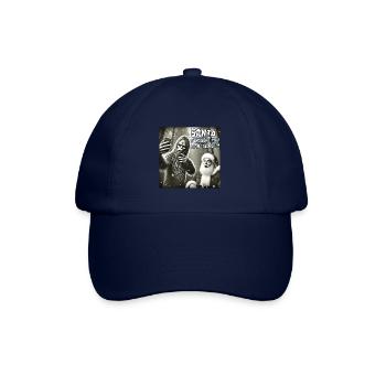 Katzen Selfie- Santa selfie Weihnachten - Baseballkappe - Blau/Blau - Vorne