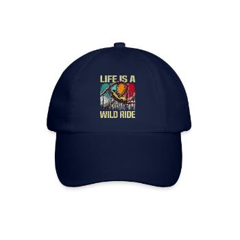 Vintage Rollercoaster Crew I Familie Achterbahn - Baseballkappe - Blau/Blau - Vorne