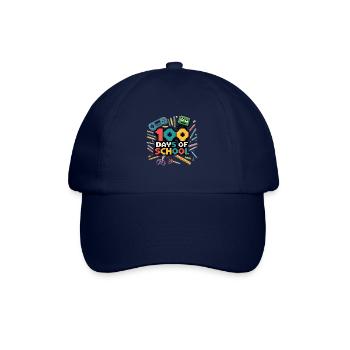 100 jours à l’école Enseignant enfants et garçons - Casquette classique - bleu/bleu - Devant