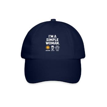 I'm a simple woman like sunshine dogs & coffee - Baseball Cap - blue/blue - Front