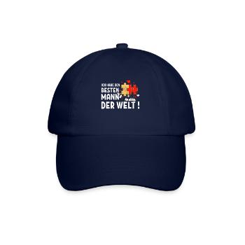 Ich habe den besten Mann der Welt - Baseballkappe - Blau/Blau - Vorne