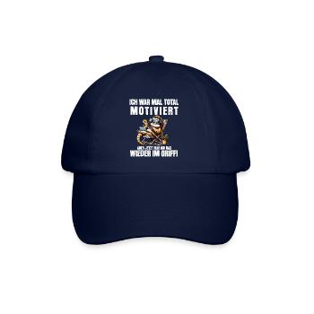 Sloth stays lazy I used to be totally motivated - Baseball Cap - blue/blue - Front