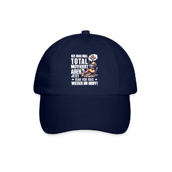 Sloth stays lazy I used to be totally motivated - Baseball Cap - blue/blue - Front