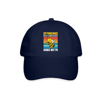 Optimismus Sumsi Mit Po Imker Bienen Honig Spruch - Baseballkappe - Blau/Blau - Vorne