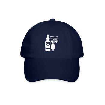 Schlechte Entscheidungen Whiskey Sprüche - Baseballkappe - Blau/Blau - Vorne