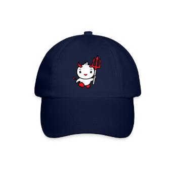 oiseau diable cornes satan trident enfer mal cool - Casquette classique - bleu/bleu - Devant