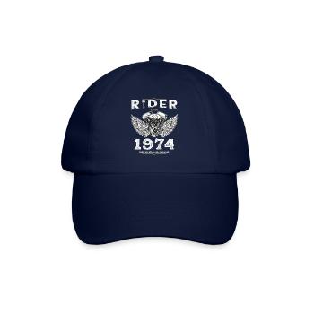 Cavalier depuis 1974 - 51 ans, alimenté par la liberté - Casquette classique - bleu/bleu - Devant