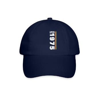 1975 Vintage Retro Geburtstagsgeschenk - Baseballkappe - Blau/Blau - Vorne