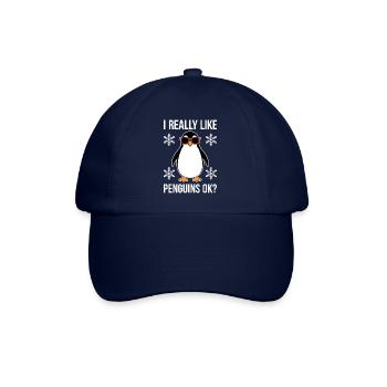 Penguin Saying Funny Penguins Gift - Baseball Cap - blue/blue - Front