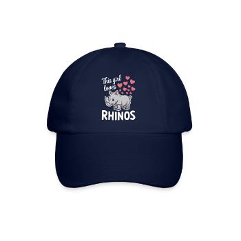 Nashorn Spruch Nashörner Lustiges Nashorn Geschenk - Baseballkappe - Blau/Blau - Vorne