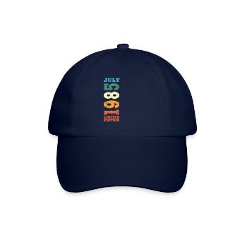 Juli 1985 Vintage Retro Geburtstagsgeschenk - Baseballkappe - Blau/Blau - Vorne