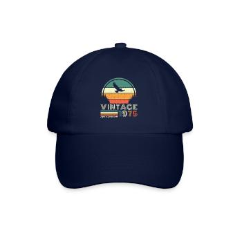 1975 Vintage Retro Geburtstagsgeschenk - Baseballkappe - Blau/Blau - Vorne