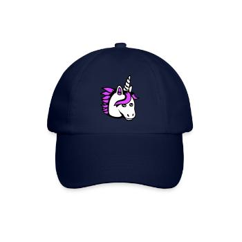 Licorne fille assez sympathique dessin animé cheval - Casquette classique - bleu/bleu - Devant
