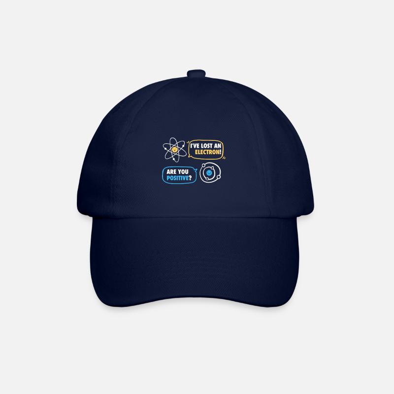 Hast du ein Elektron verloren? Positiv? - Lustig - Baseballkappe - Blau/Blau