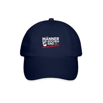 Männer die kochen sind unwiderstehlich - Baseballkappe - Blau/Blau - Vorne