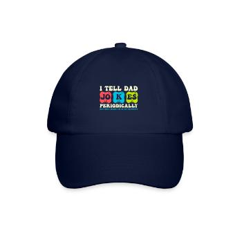 Je raconte des blagues à papa périodiquement élément Groovy - Casquette classique - bleu/bleu - Devant