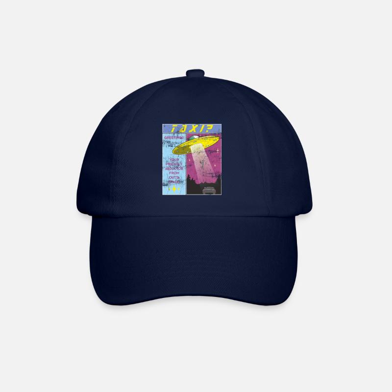 Alien taxi? Funny hijacker from space - Baseball Cap - blue/blue