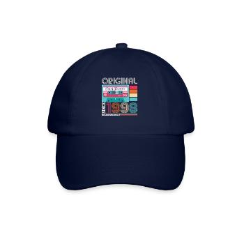December Born 1998 24th birthday gift - Baseball Cap - blue/blue - Front