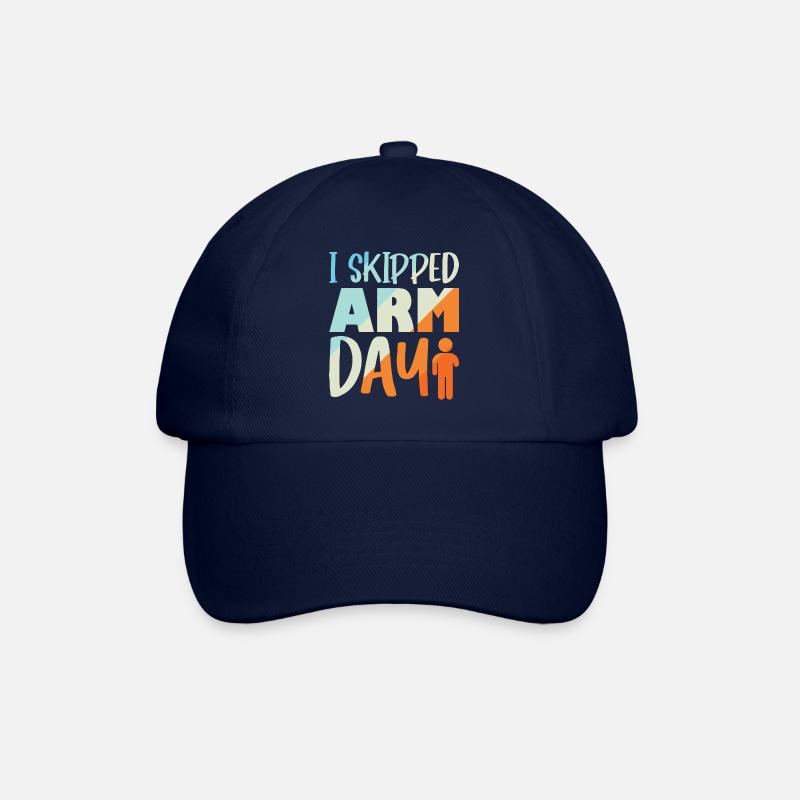 I skipped Arm day - Baseballkappe - Blau/Blau