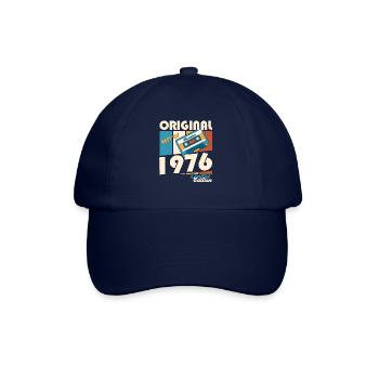 47e anniversaire Cassette novembre Vintage 1976 - Casquette classique - bleu/bleu - Devant