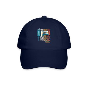 43e anniversaire Cassette décembre Vintage des années 1980 - Casquette classique - bleu/bleu - Devant