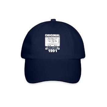 33e anniversaire Cassette février Vintage 1991 - Casquette classique - bleu/bleu - Devant