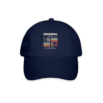 Mai 1954 Millésime 1954 Anniversaire 1954 Légende 54 - Casquette classique - bleu/bleu - Devant