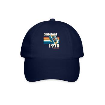 55. Geburtstag Kassette Juli 1970 Jahrgang 1970 - Baseballkappe - Blau/Blau - Vorne