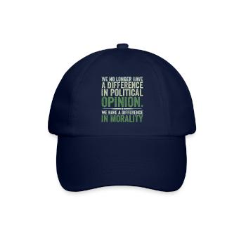 Wir haben keine politischen Meinungsverschiedenheiten mehr - Baseballkappe - Blau/Blau - Vorne