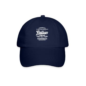 50th Birthday Gift Husband Original February 1975 - Baseball Cap - blue/blue - Front