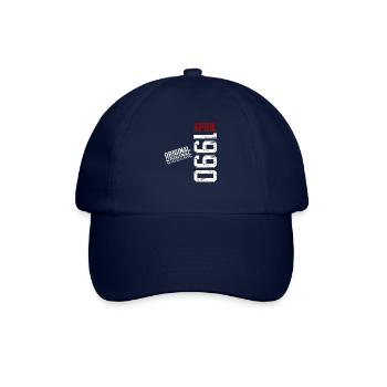 35ème anniversaire cadeau mari Original avril 1990 - Casquette classique - bleu/bleu - Devant