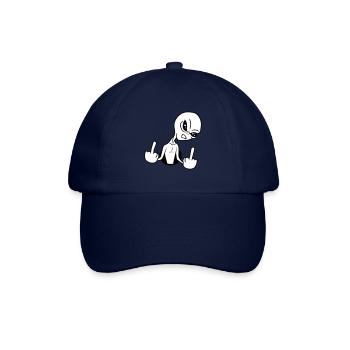 hole insult wanker middle finger fuck you off - Baseball Cap - blue/blue - Front