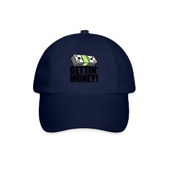 buendel geldscheine dollar gettin money zeichen ge - Baseballkappe - Blau/Blau - Vorne