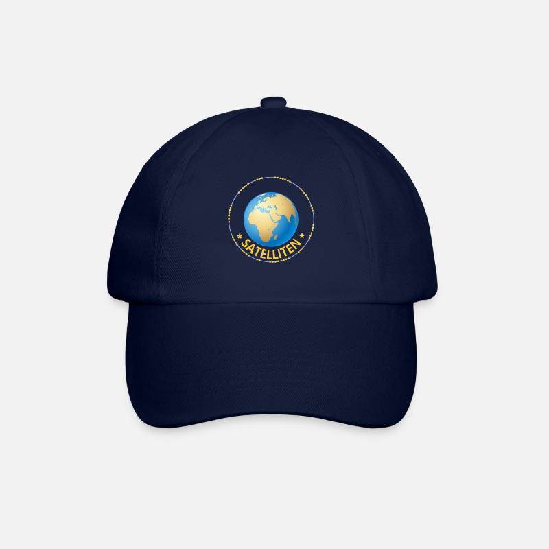 Satelliten, Erde - Baseballkappe - Blau/Blau
