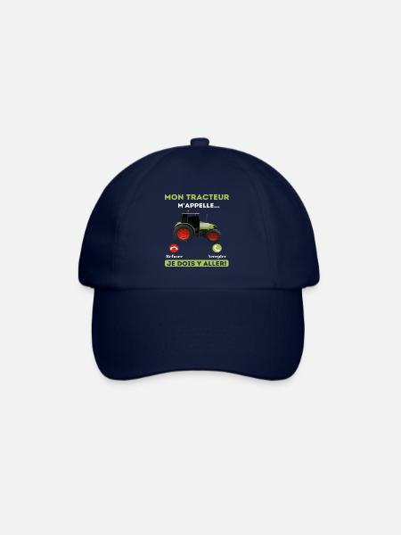 Mon tracteur m' appelle humour agriculteur cadeau - Casquette classique - bleu/bleu