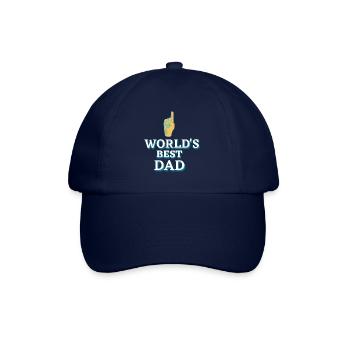 The best dad in the world - Baseball Cap - blue/blue - Front