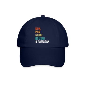 Non pas même de l' eau humour ramadan cadeau islam - Casquette classique - bleu/bleu - Devant
