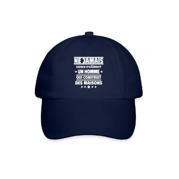 un homme qui construit des maisons - Casquette classique - bleu/bleu - Devant